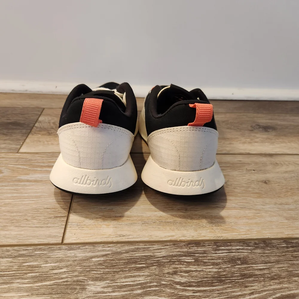 Allbirds Runners Women 7.95 KG CO2E Size 8 White Black Running Shoes - Picture 5 of 6